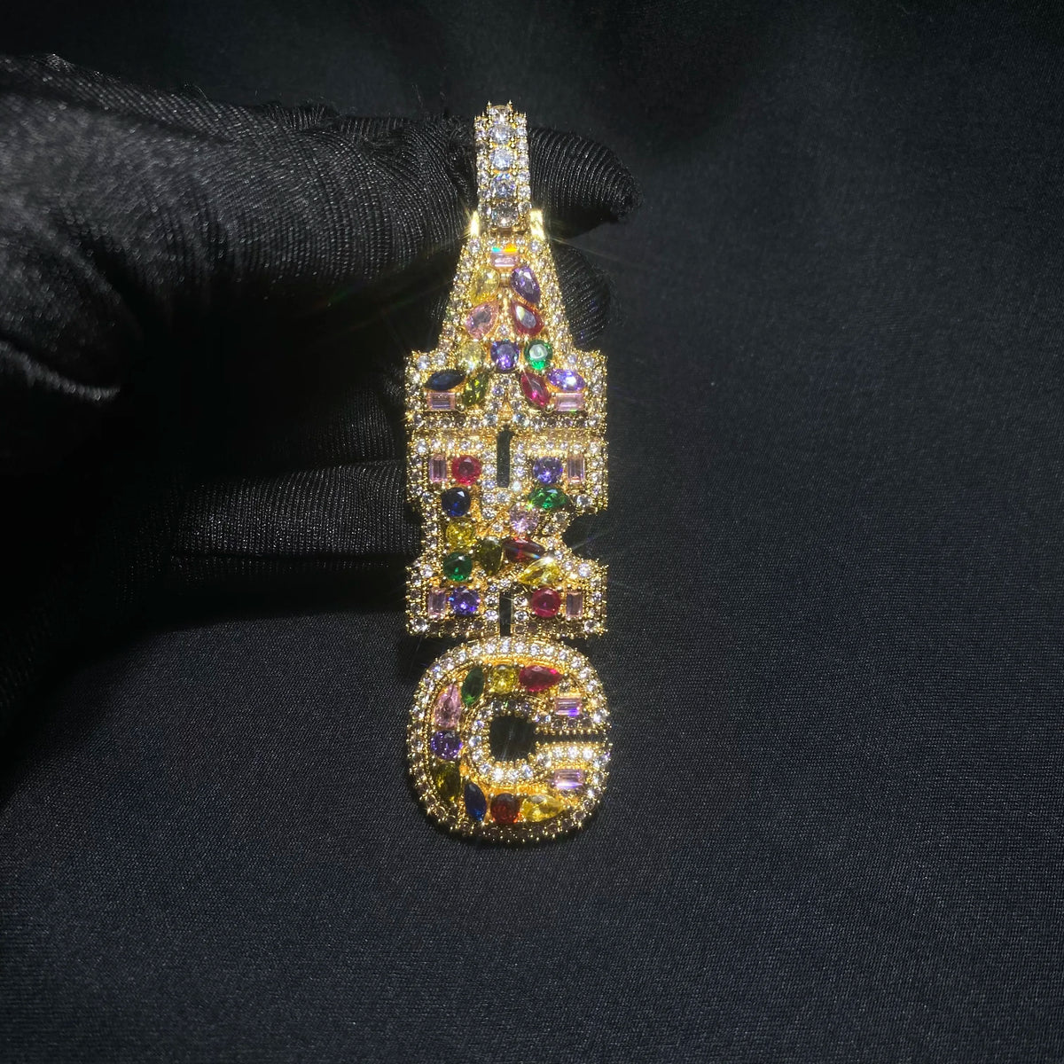 Cubic Zirconia Initial Pendant Necklace