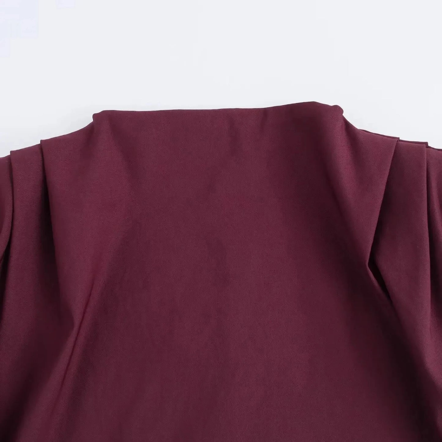 Retro Solid Color Asymmetrical Zipper Top for Women