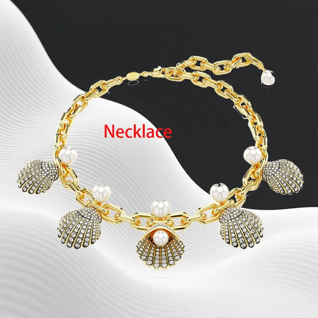 Crystal Necklace And Earrings Set