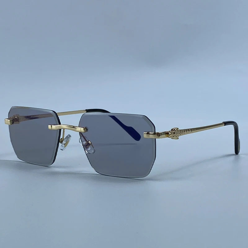 Square Rimless Fashion Sunglasses