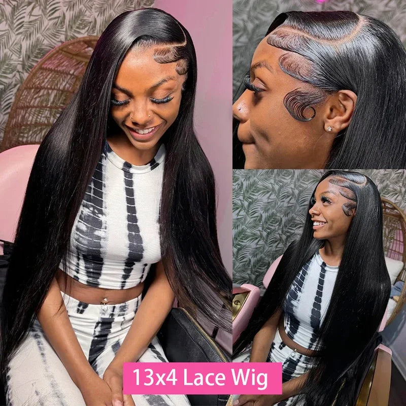 34 Inch Bone Straight Lace Front Wig