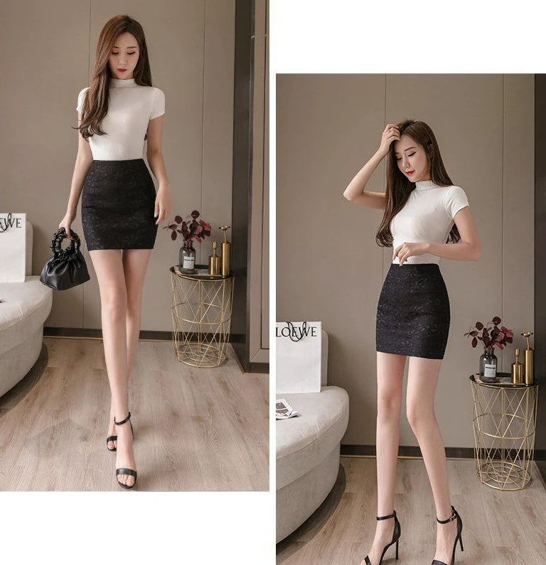 Chiffon White Womens Skirt Mini Formal Office Wrap Suit with Clothing Short Skirts for Women Tight Summer 2025 Luxury Trend Y2k