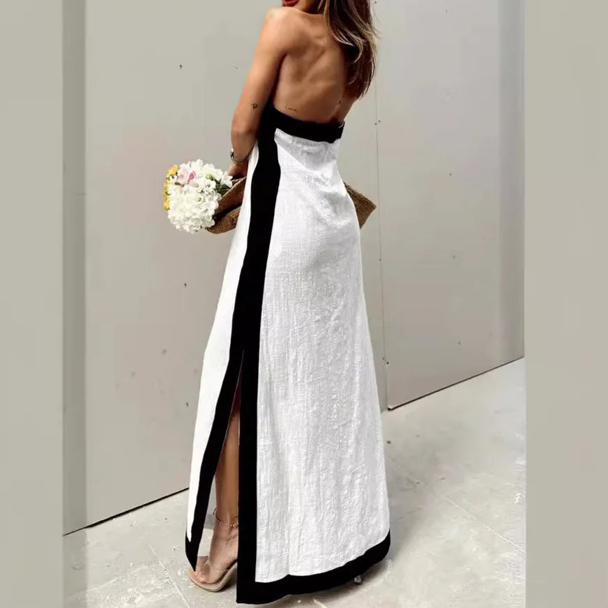 Halter Backless Loose Lightweight Summer Dress for Women