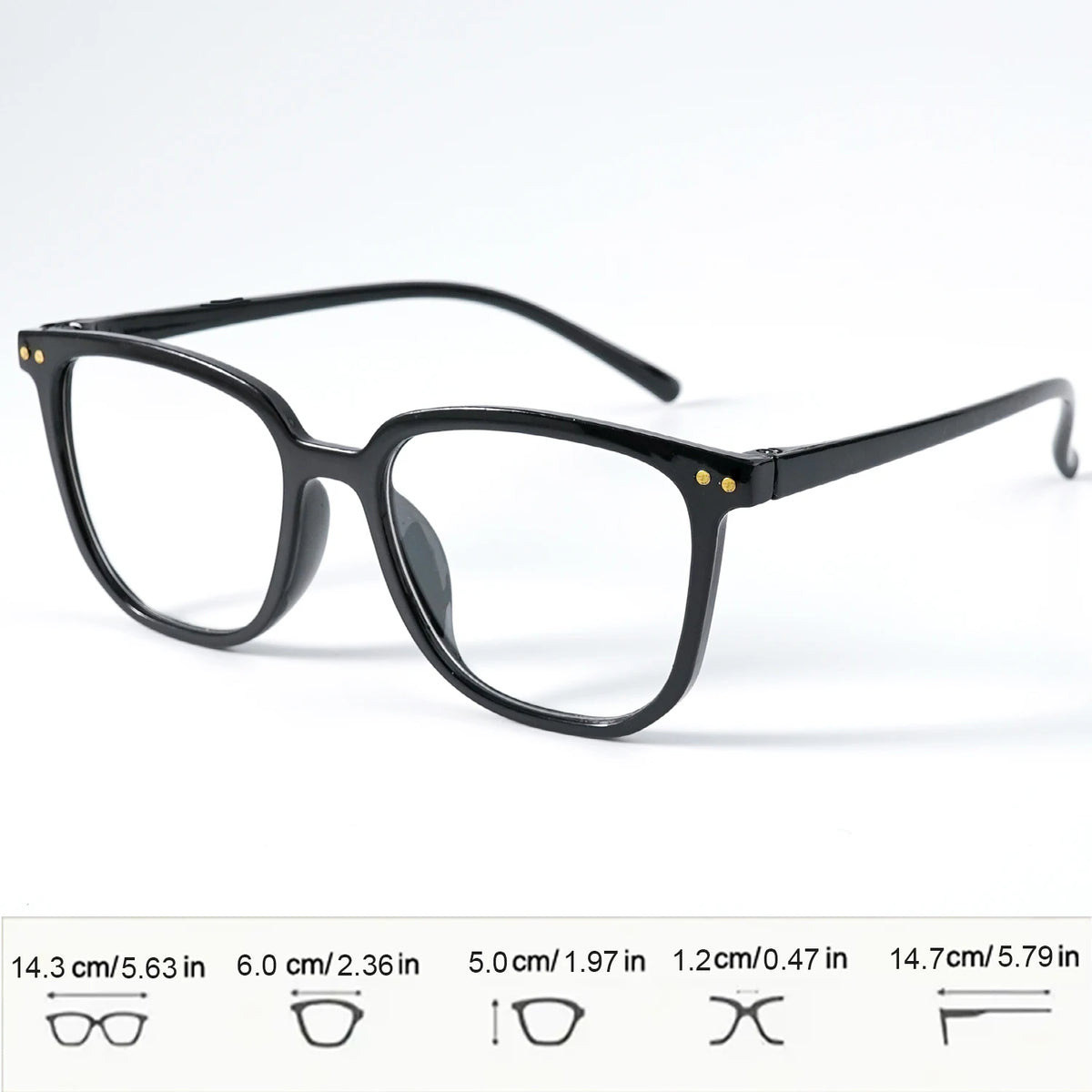 Square Frame Clear Lens Glasses