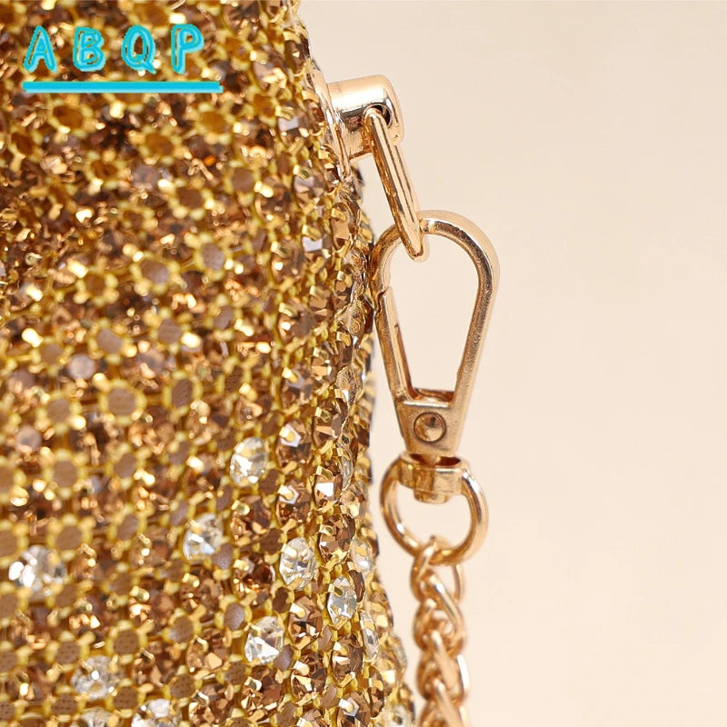 New Evening Handbag Luxury Brand Shiny Dinner Party Women's Handbag Fashion Trend Shiny Women's Shoulder Crossbody Bag