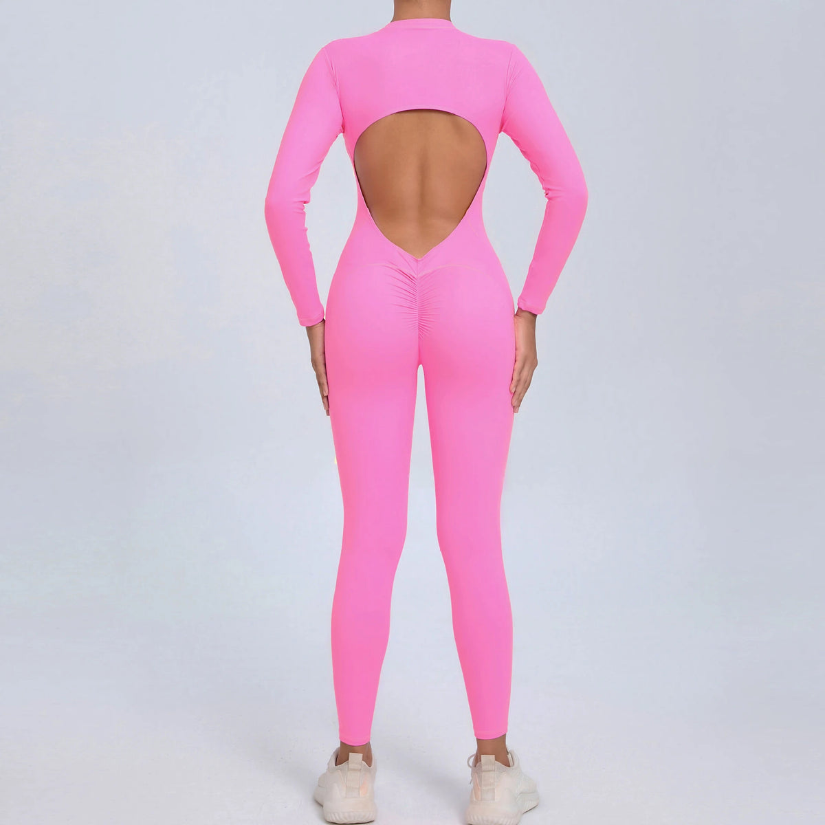 Moisture-Wicking Front Zip Jumpsuit