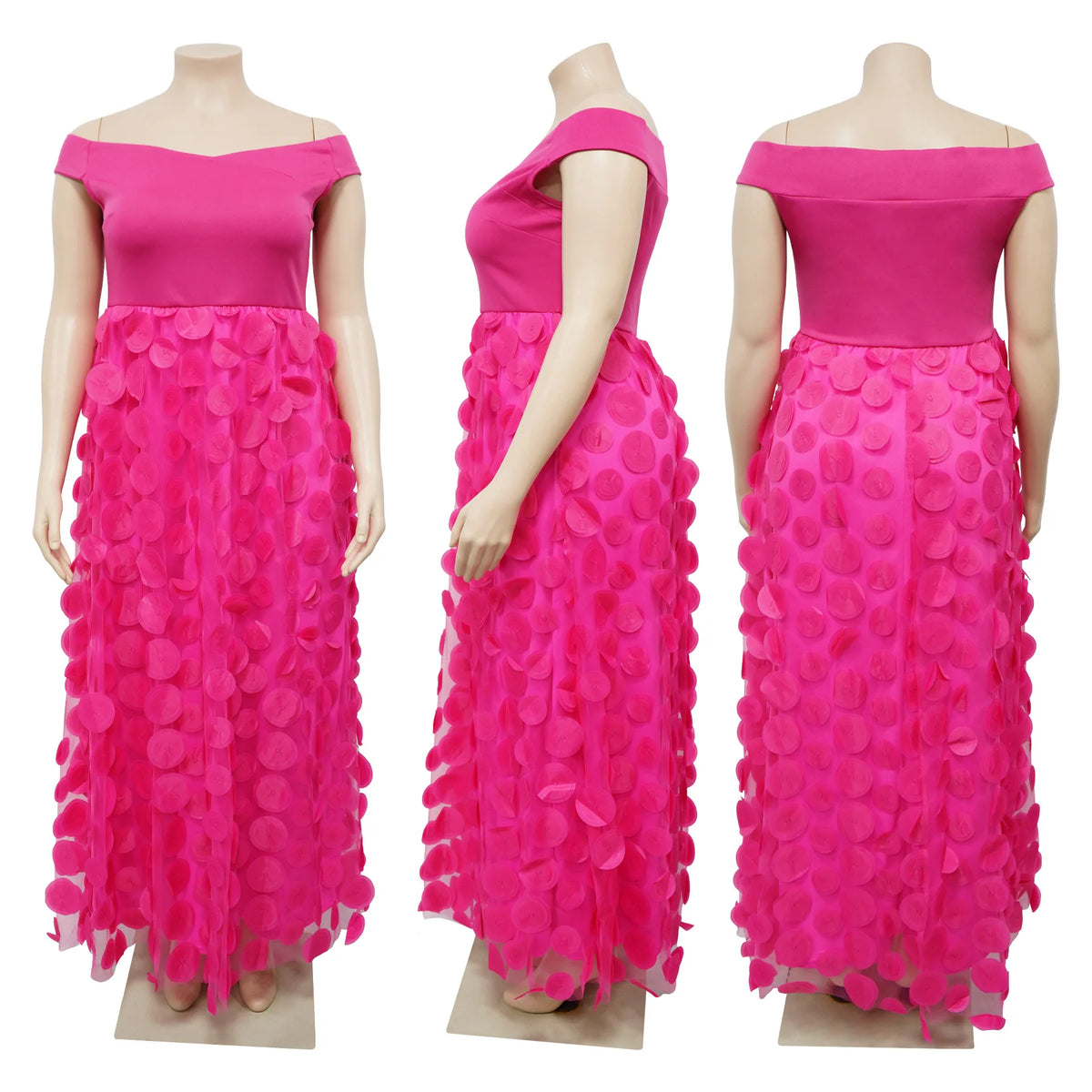 Feather Trim Loose Fit Ankle Length Dress for Women
