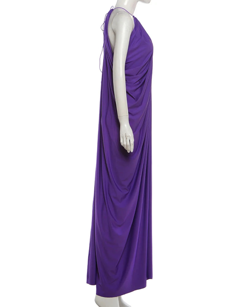 Elegant Ruched Long Off Shoulder Evening Dress for Women