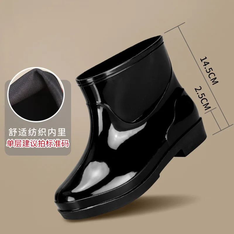 Bright Green Knee High Rain Boots With Antislip Sole for Women