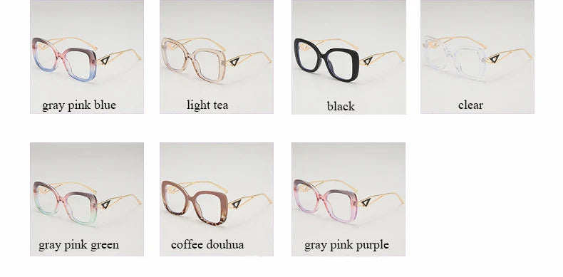 Oversized Square Blue Light Blocking Reading Glasses for Women