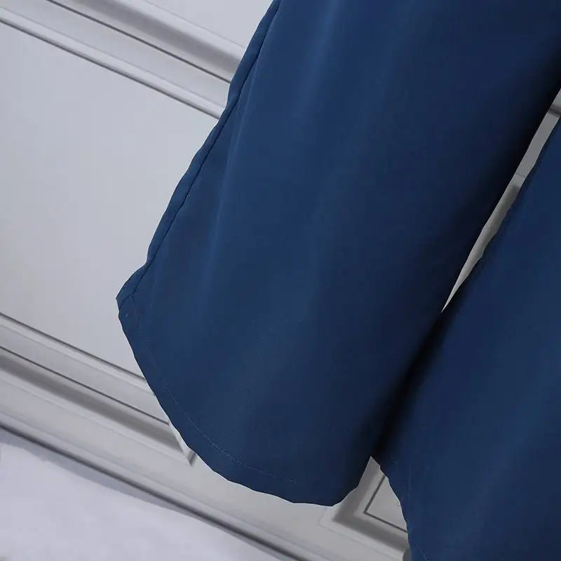 ZANZEA Women Straight Long Pants Korean High Waist Pantalons Casual Loose Wide Leg Cropped Trousers 2024 Summer Holiday Bottoms