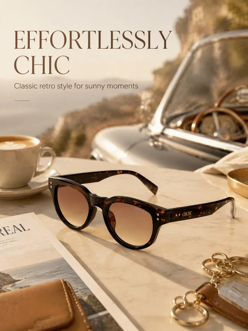 Retro Square Polarized Sunglasses