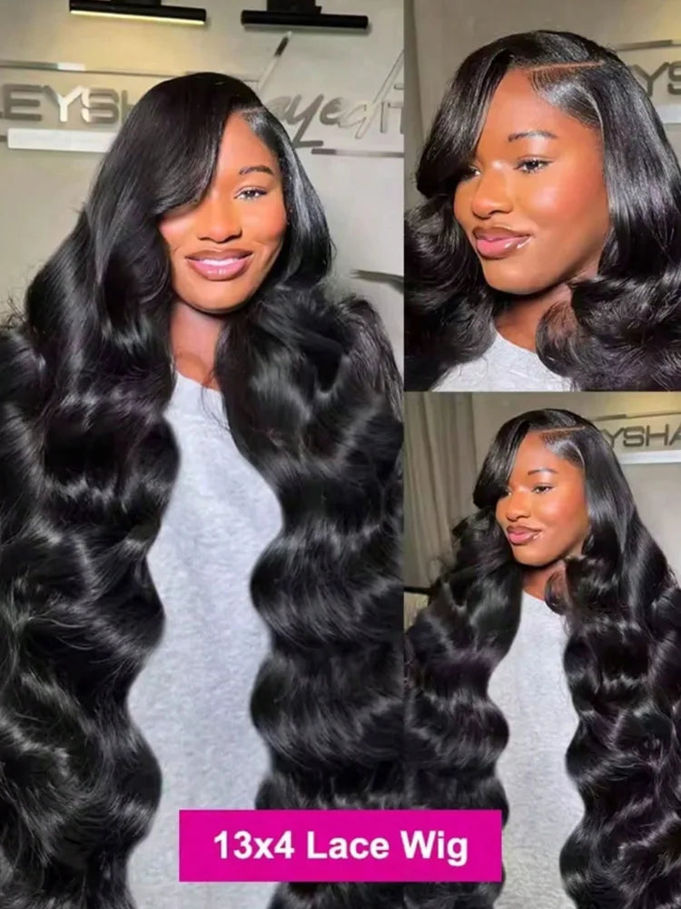 Long Body Wave Human Hair Lace Front Wig