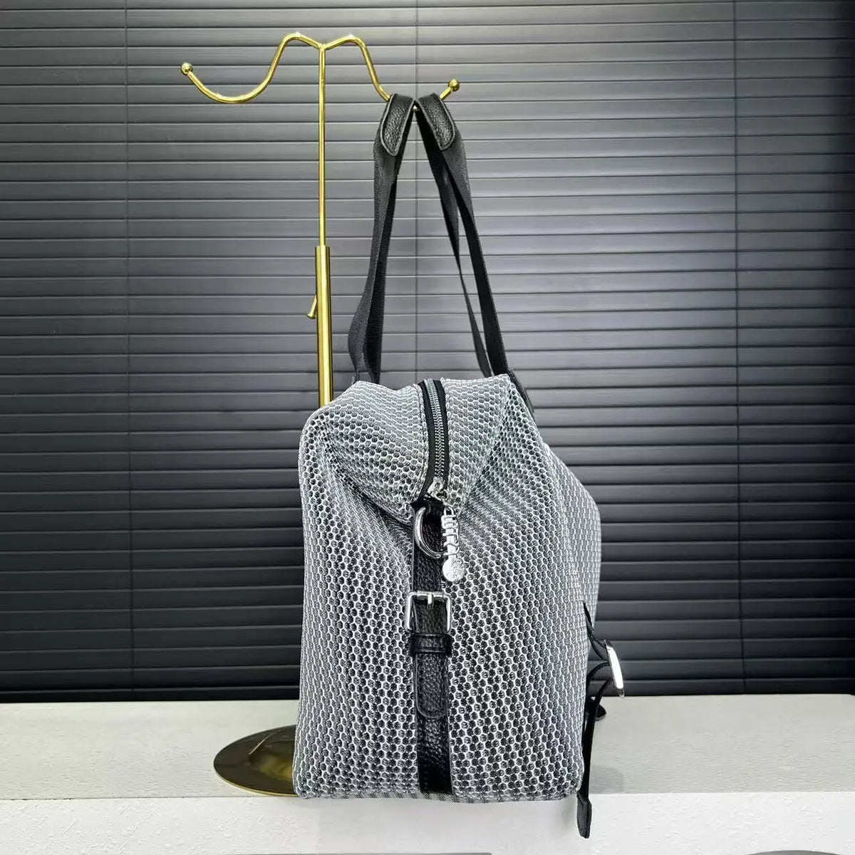 Retro Front Pocket Shoulder Bag