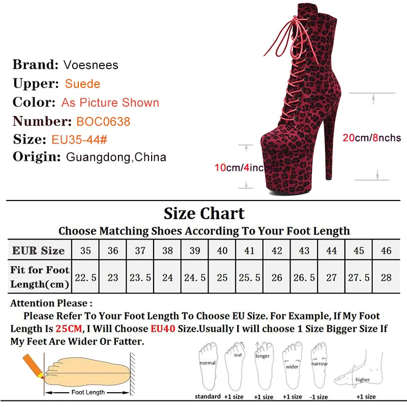 Leopard Print Suede Ankle Boots With Zipper Straps for Women