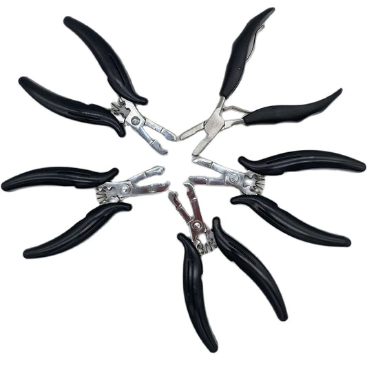 Precision Black U Type Hair Extension Pliers For Women
