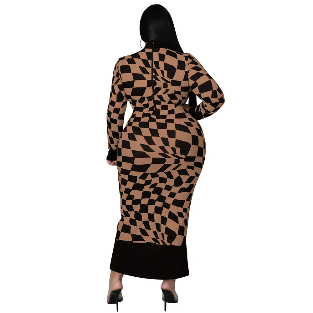 Colorful African Dashiki Print Traditional Dress for Women