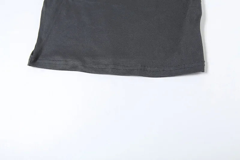 Shorts Set for Women Streetwear Sexy Slimming Short Sleeved Top and High Waist Solid Half Pants Female 2025 Spring/Summer New