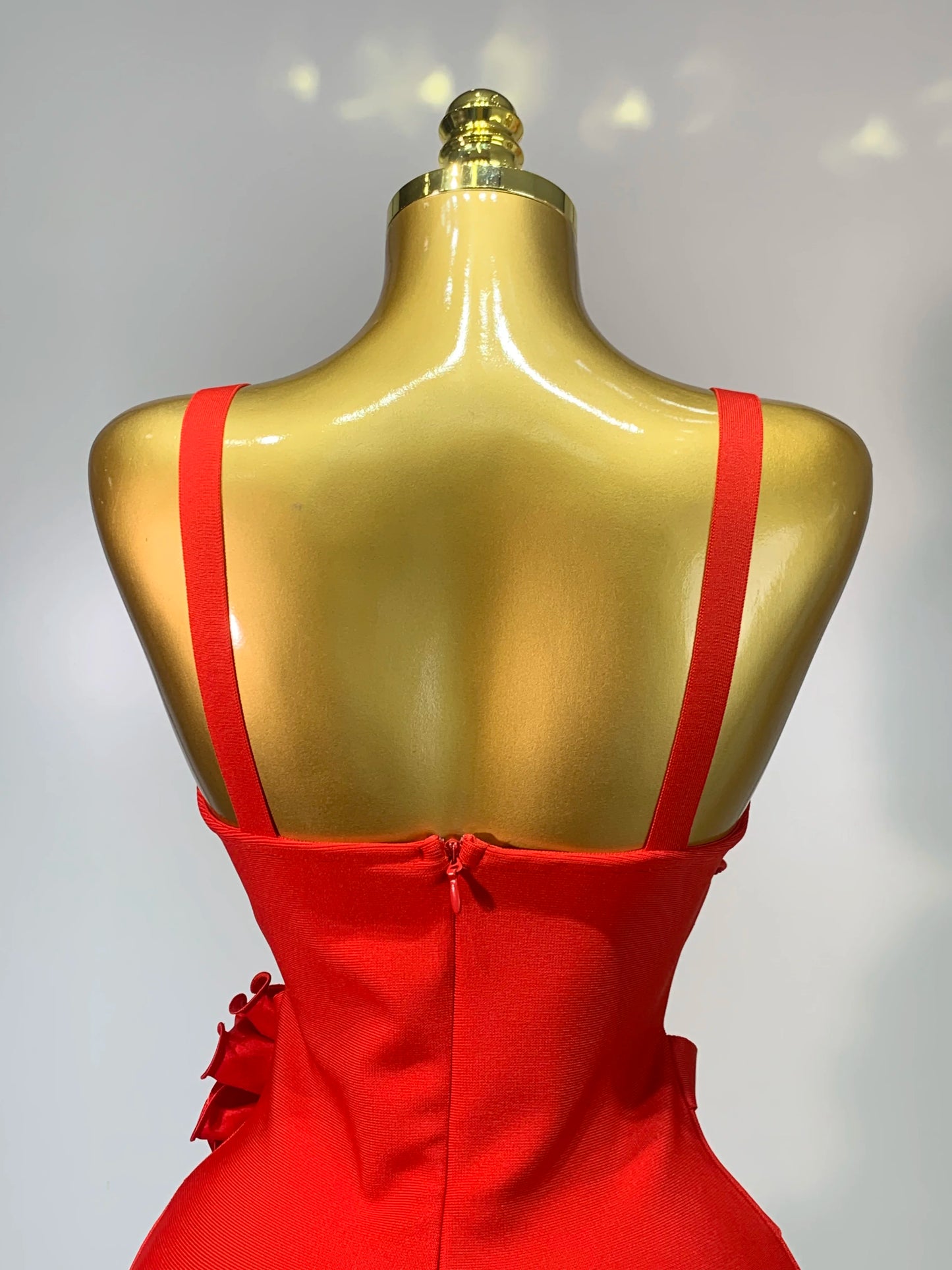 Women Sexy Cut Out Bodycon Flower Mini Dress Women Red Backless Dress Nightclub Celebrity Elegant Evening Party Birthday Dress