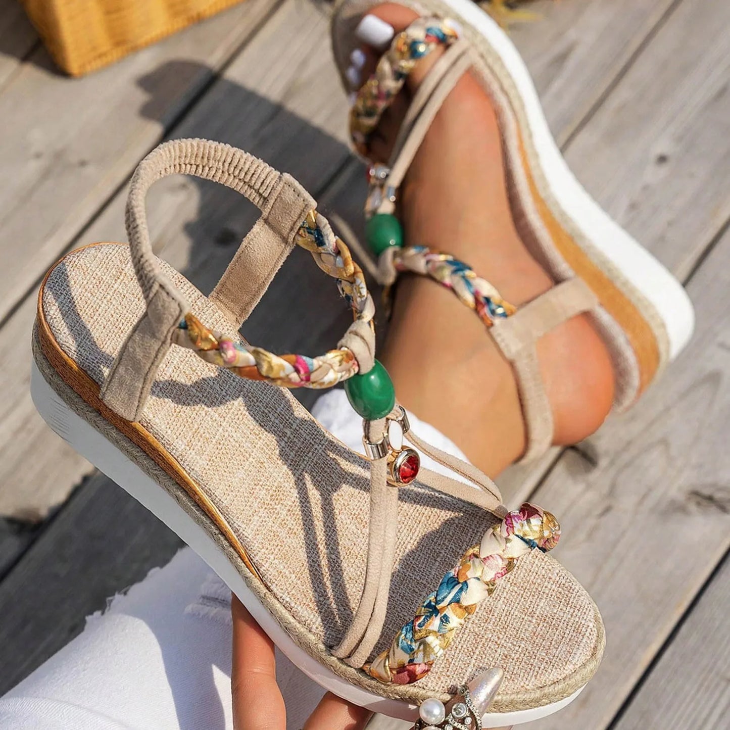 Comfortable Thick Sole Wedge Dress Sandals for Women