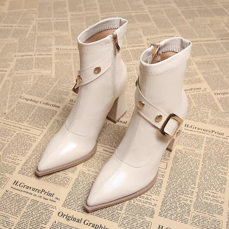 Pointed Toe Chelsea Boots