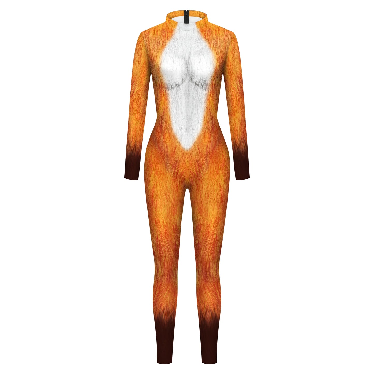 Vivid Animal Print Allover Zentai Bodysuit for Women