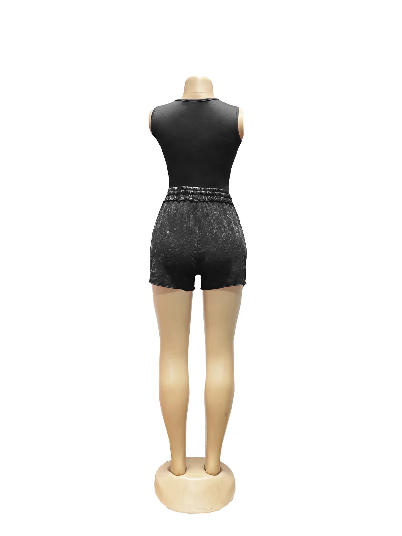 Off Shoulder Ruched Top and Shorts Two Piece Set for Women
