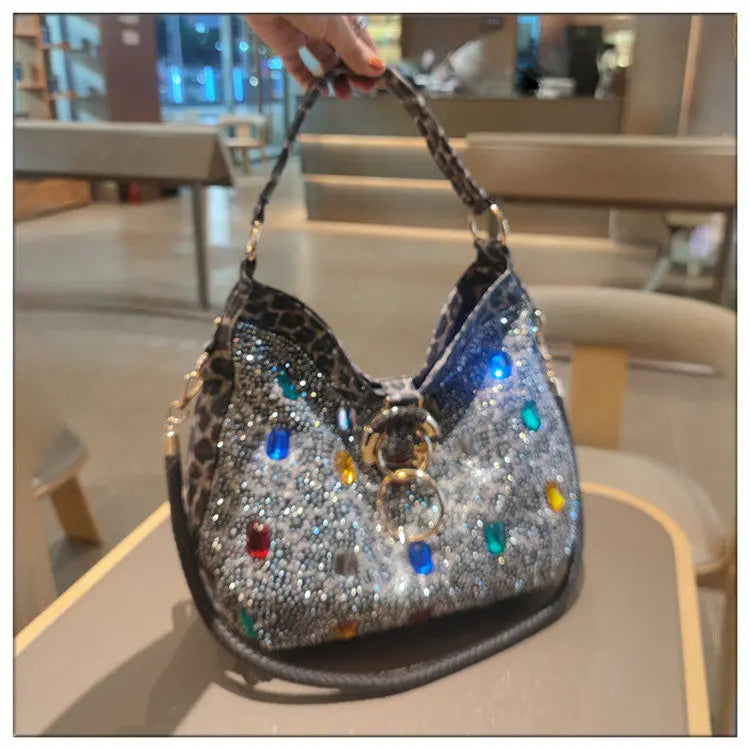 Genuine Leather Crossbody Bucket Bag with Large Capacity for Women