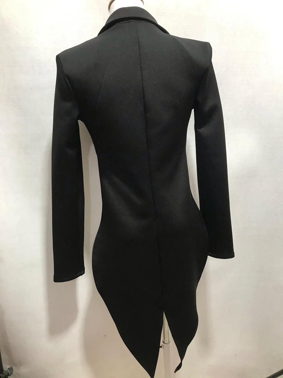 Black And White Tailcoat Dance Performance Costume for Women