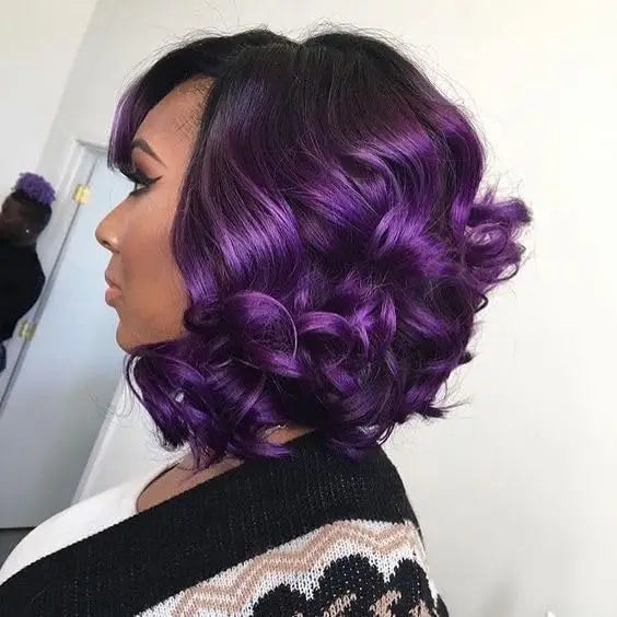 Honey Blonde Shadow Root Body Wave Bob Lace Front Wig for Women