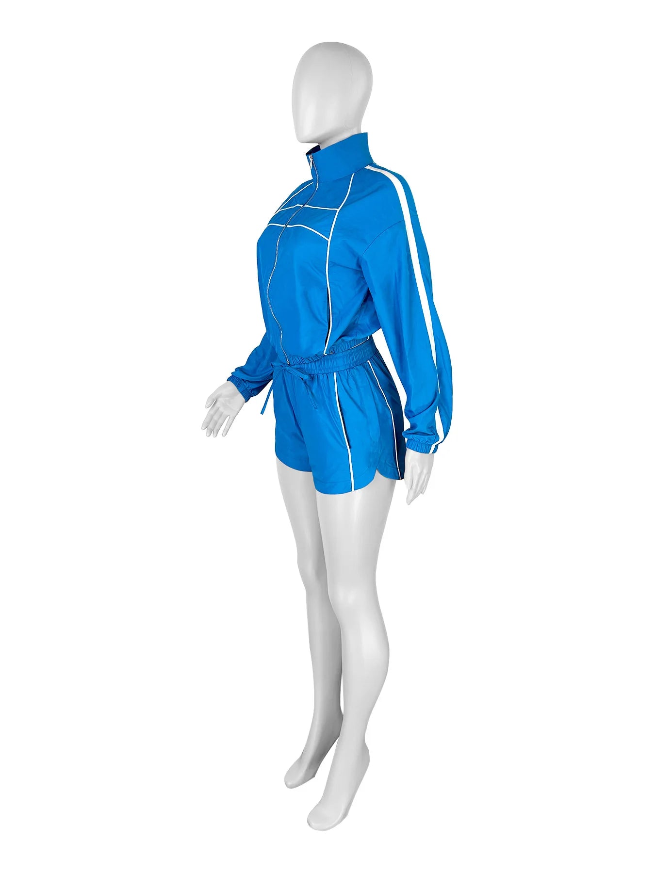 Athletic V Neck Long Sleeve Casual Lounge Set for Women