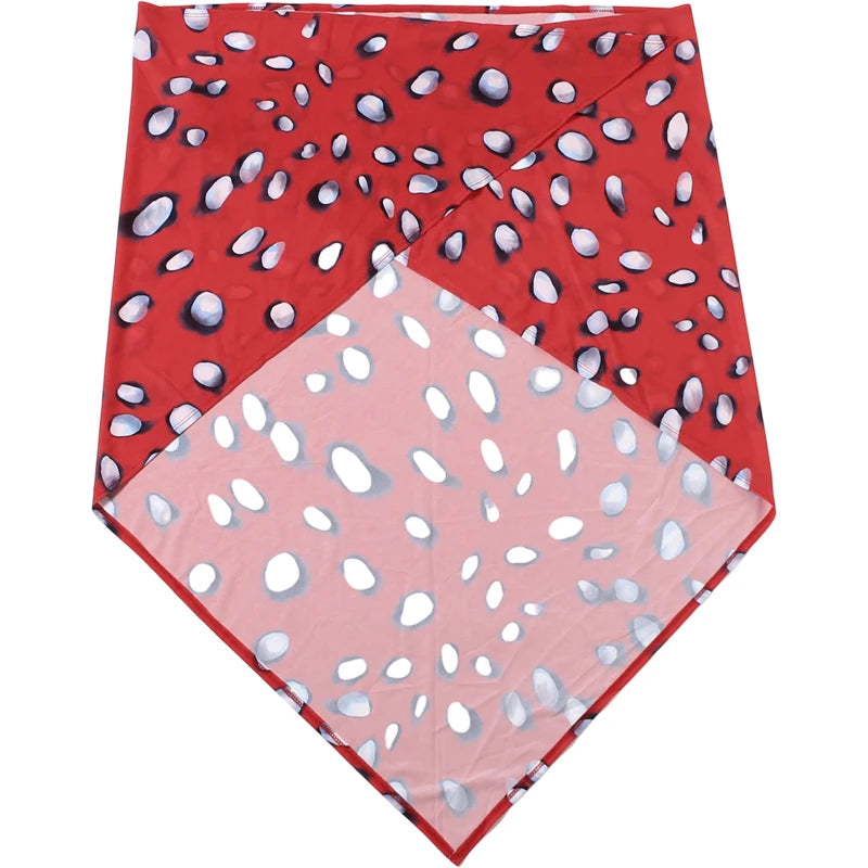 Full Sleeve Polka Dot Patchwork Bodycon Dress for Women