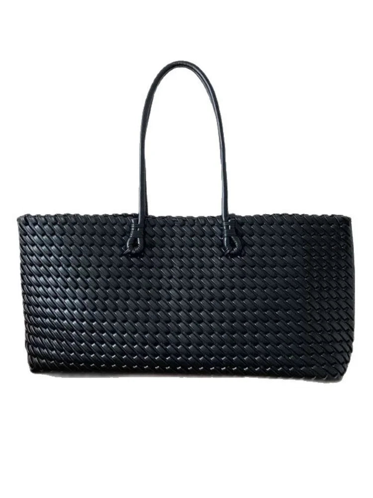Spacious Woven Tote Bag