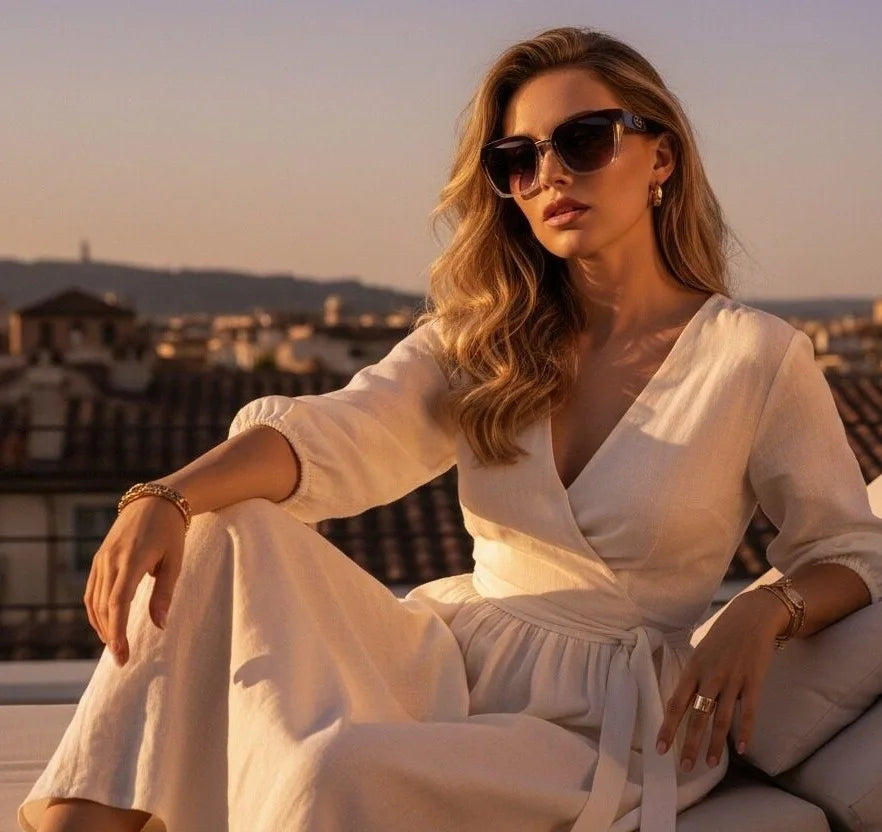 Oversized Square UV400 Fashion Sunglasses for Women