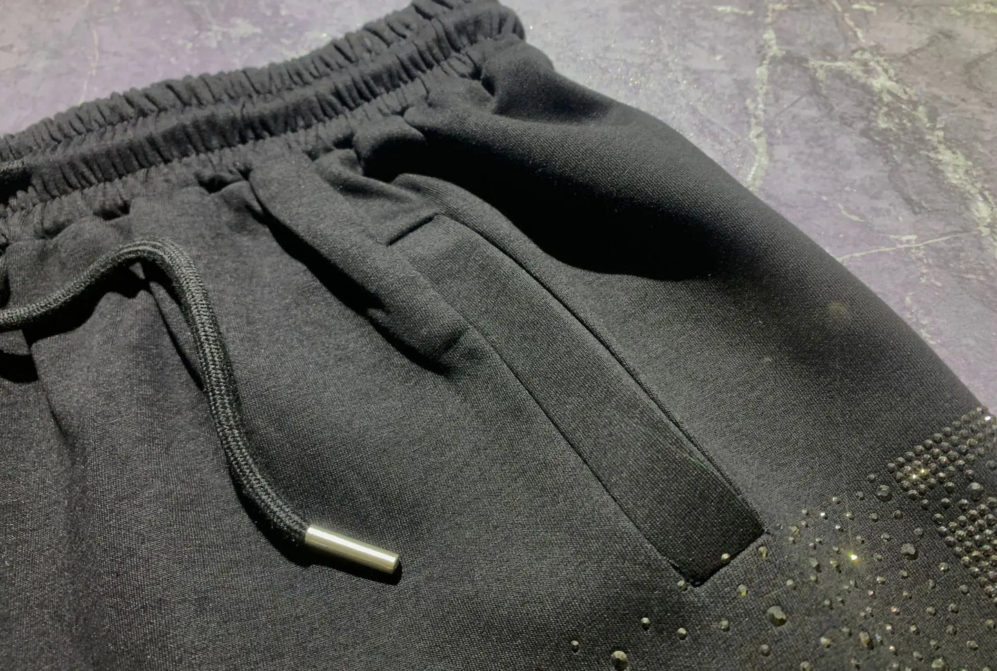 Fashion Diamonds Side Two Piece Sets Womens Outifits Casual Zipper Cardigan Autumn Tracksuit Hooded Tops and Long Pants Suits