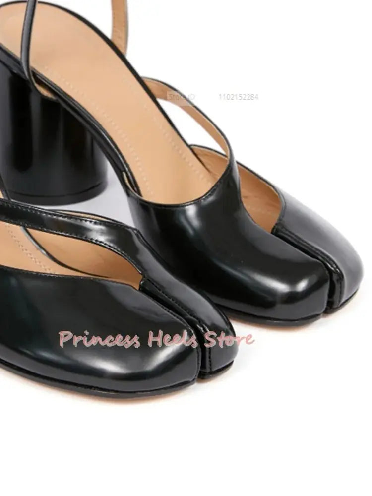 Toe Split Strappy Sandals With Buckle Straps for Women