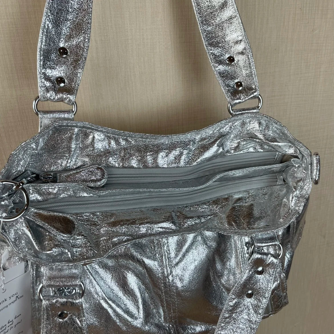 Original Designer Brand Retro Spice Special Metal Large Capacity Shoulder Handbag Crossbody Motorcycle Tote Bags for Women