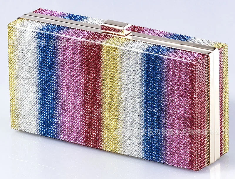 Rhinestone Diamond Evening Crossbody Clutch Bag for Women