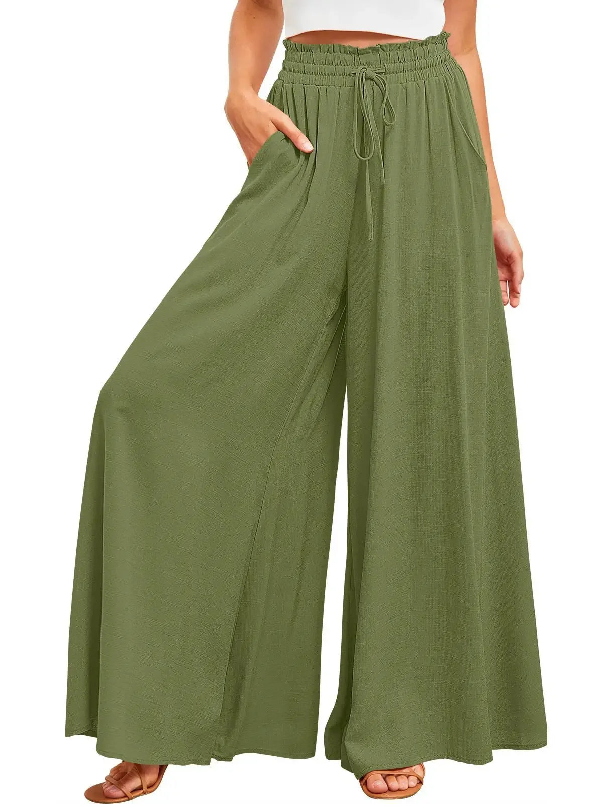 Fashionable Loose Casual Wide Leg Pants Women's Spring Summer Independent Station Long Trousers Comfortable Female Clothing