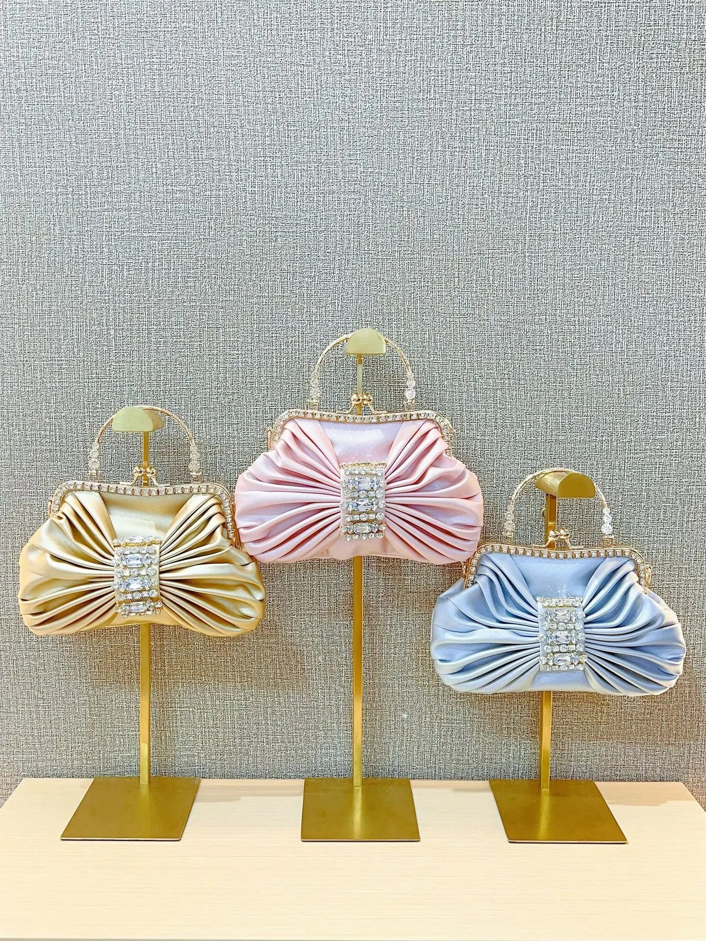 New Dinner Women's Bag Luxury Brand Fashion Handmade Diamond Women's Handbag Shiny Banquet Mini Shoulder Bag High Quality