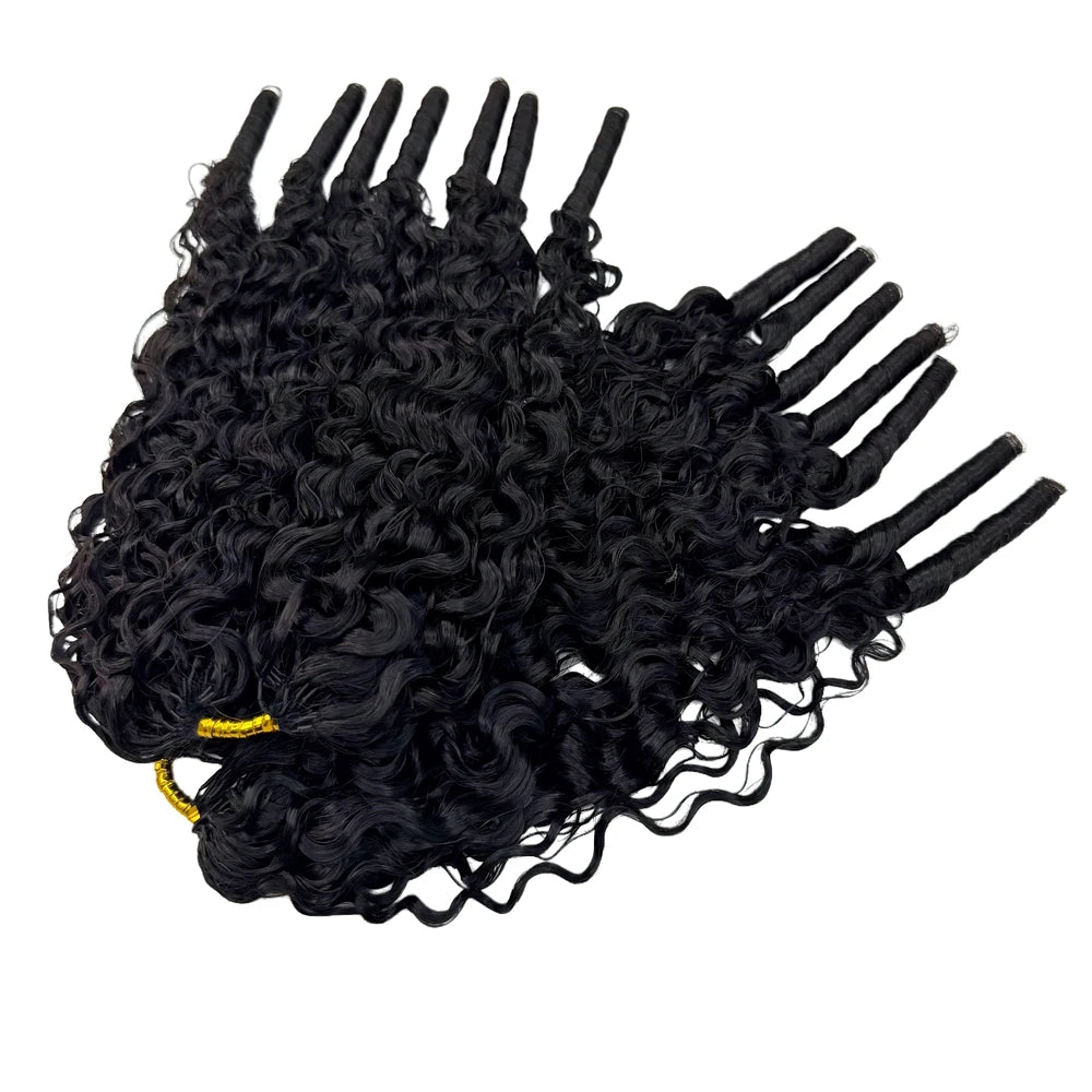 Knotless Pre Separated Loop Crochet Human Hair Extensions for Women