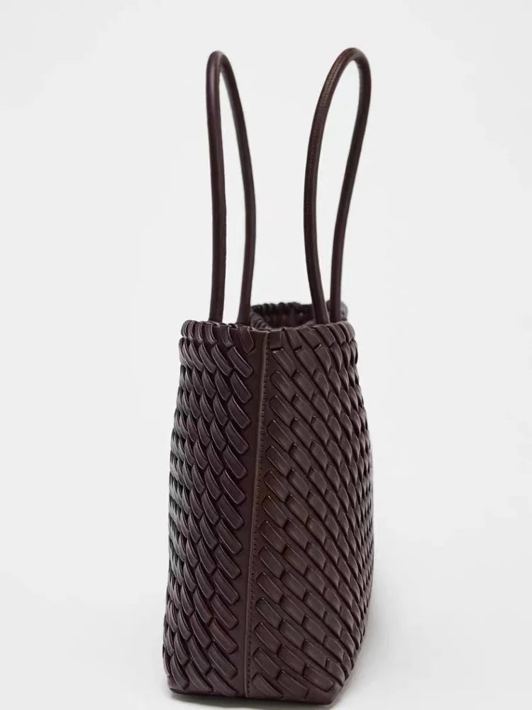 Spacious Woven Tote Bag