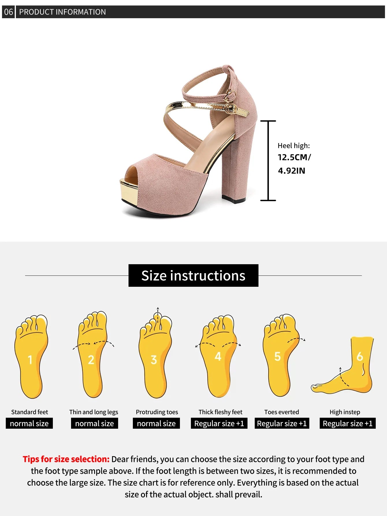 Peep Toe Square Heel Platform Sandals