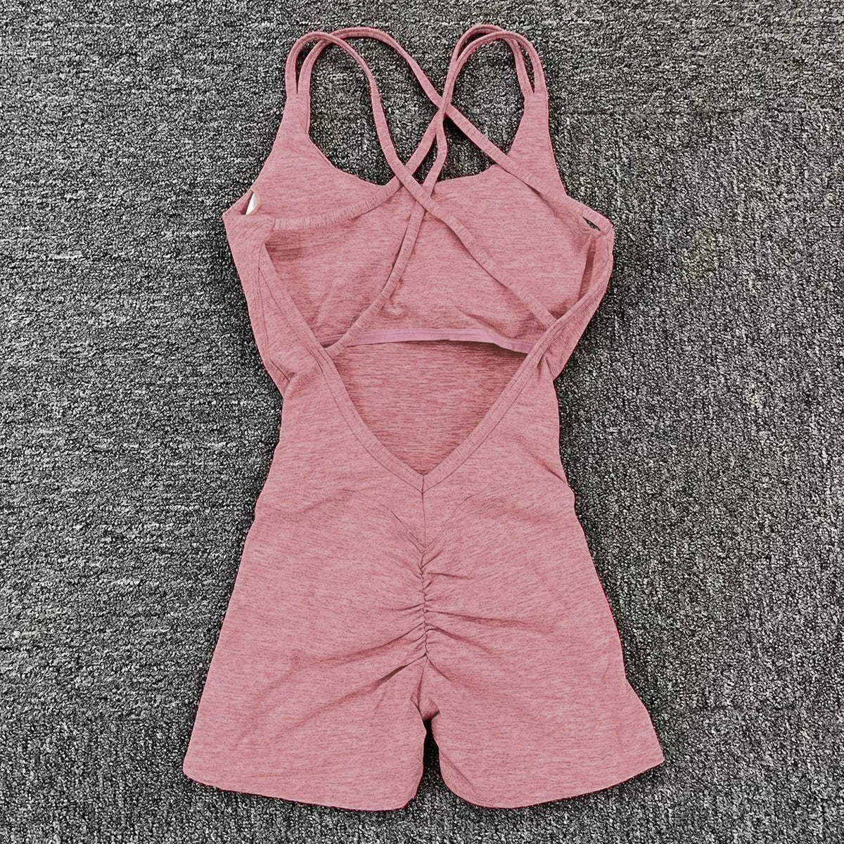 Cross-Back Pad Support Jumpsuit