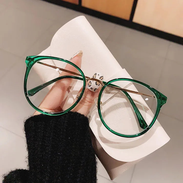 Oversized Leopard Blue Light Reading Glasses for Women