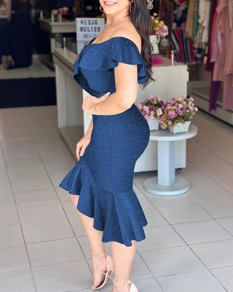 Flattering Silhouette Midi Dress