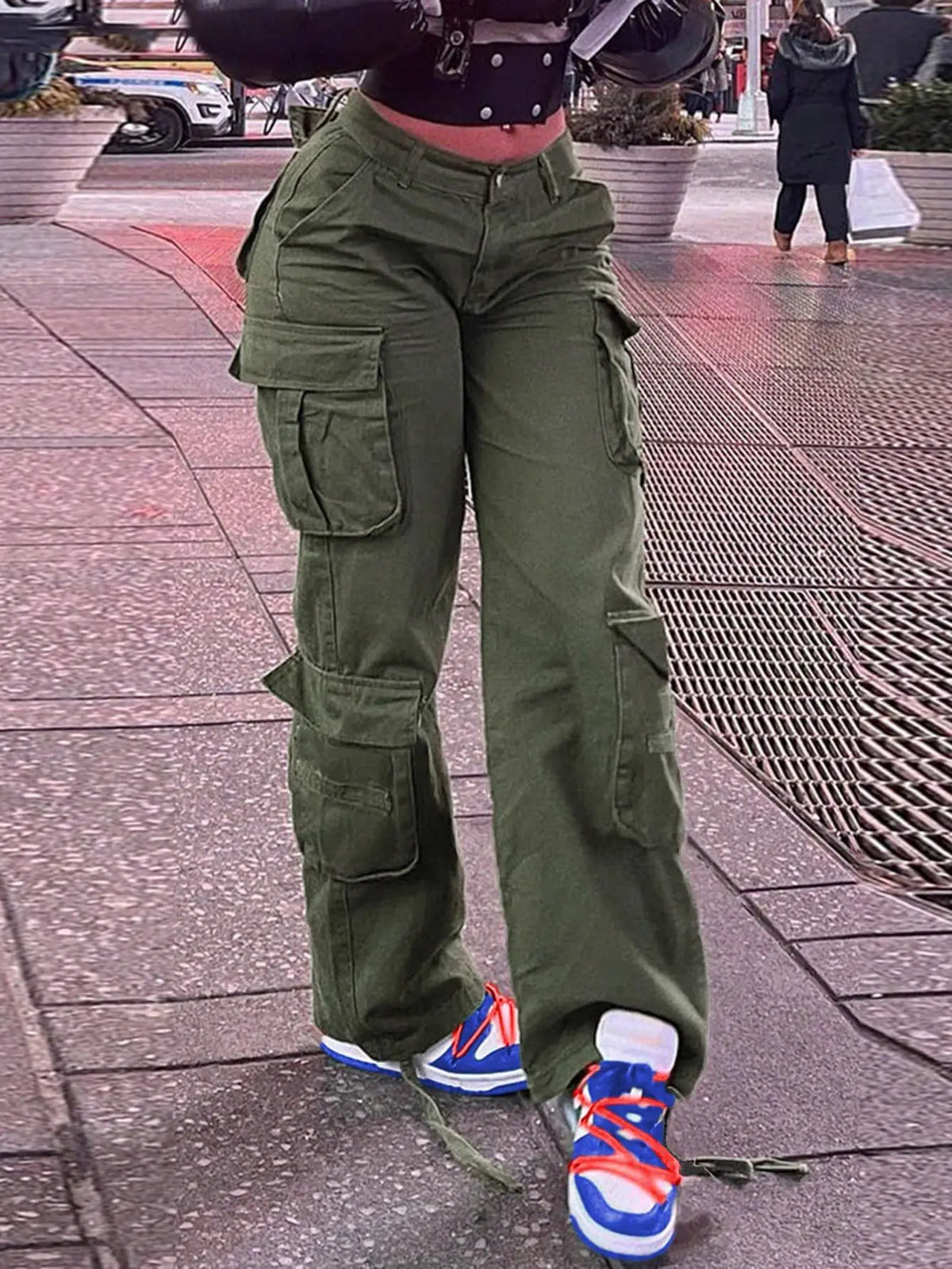 High Stretch Multi Pocket Workwear Trousers for Women
