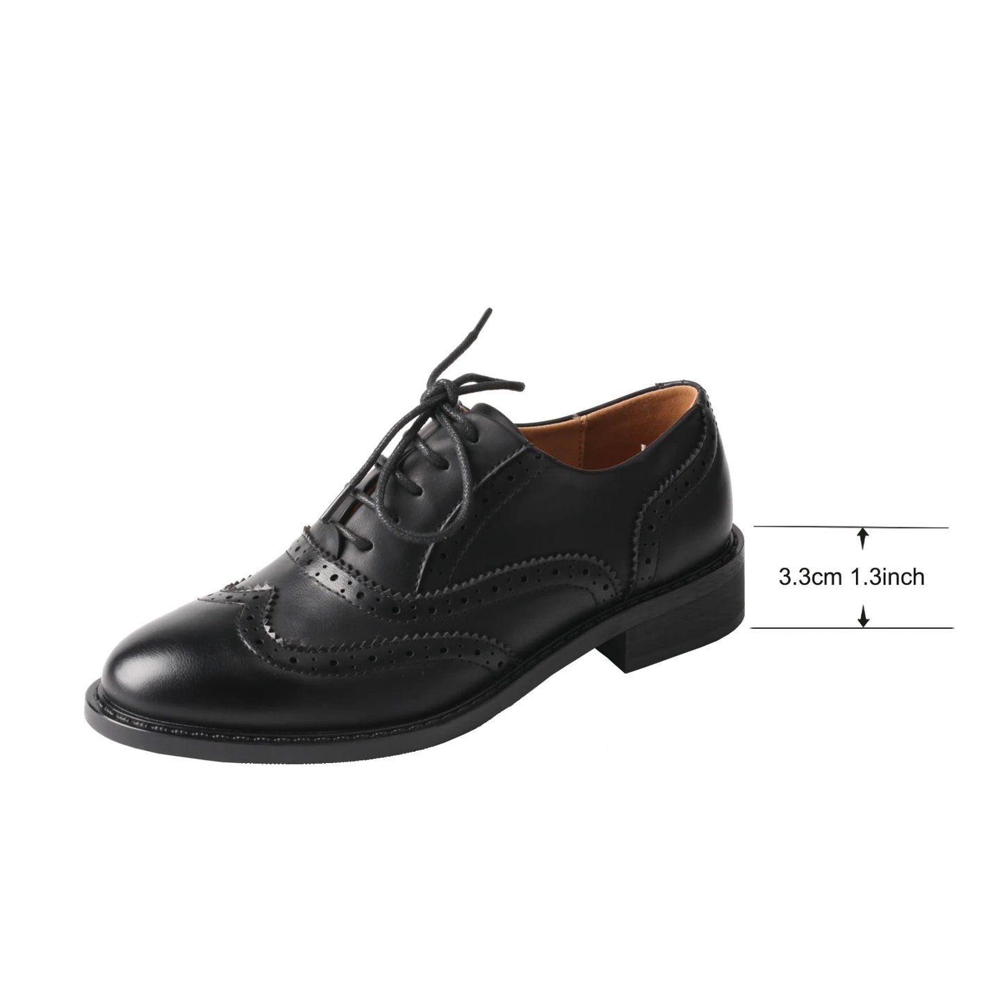 Classic Leather Brogue Flats