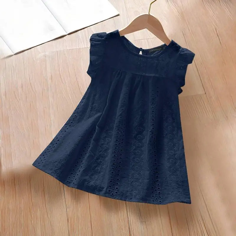 ZANZEA Summer Korean Lace Cotton Vest Women White Cap Sleeve Tanks Blouse Fashion Hollow Out Ruffle Camis Sweety O-neck Tank Top