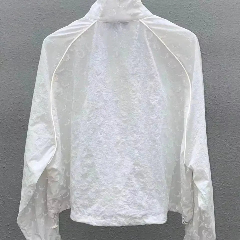 Oversized Reflective Sun Protection Jacket for Women